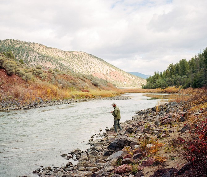 Andy Kinghorn fly fishing on the Colorado River